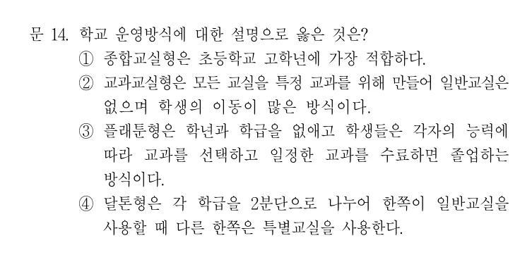 2021 국가직 9급 건축계획 14번 실제 문제