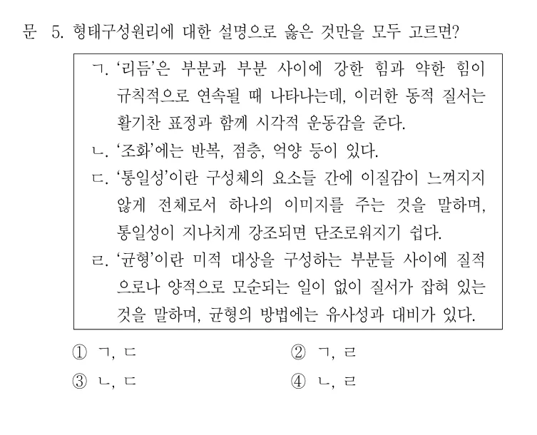 2022 국가직 7급 건축계획학 5번 실제 문제