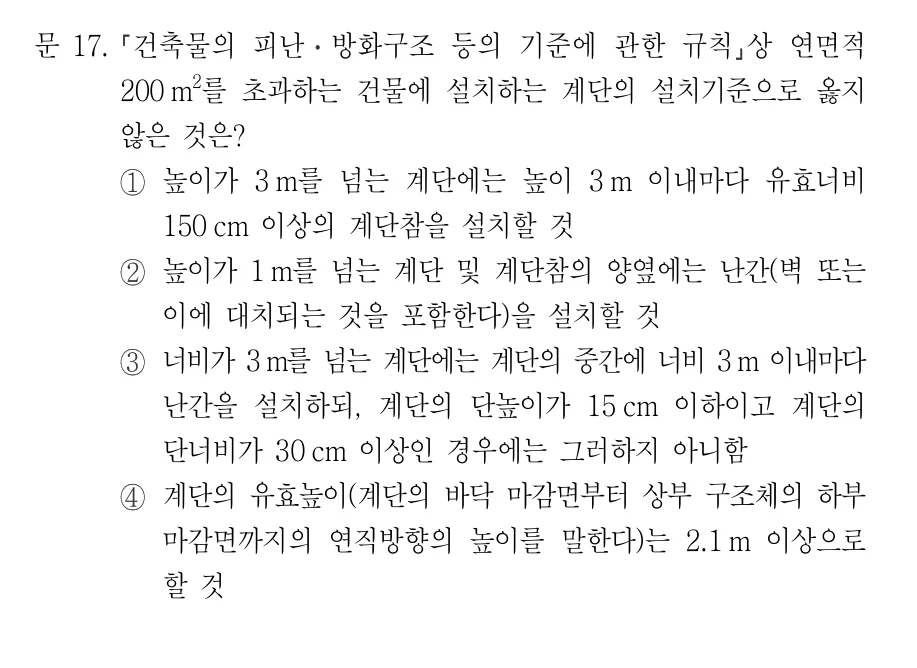 2022 국가직 9급 건축계획 17번 실제 문제