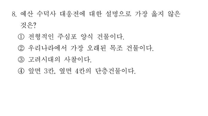 2022 서울시 9급 건축계획 (2월) 8번 실제 문제