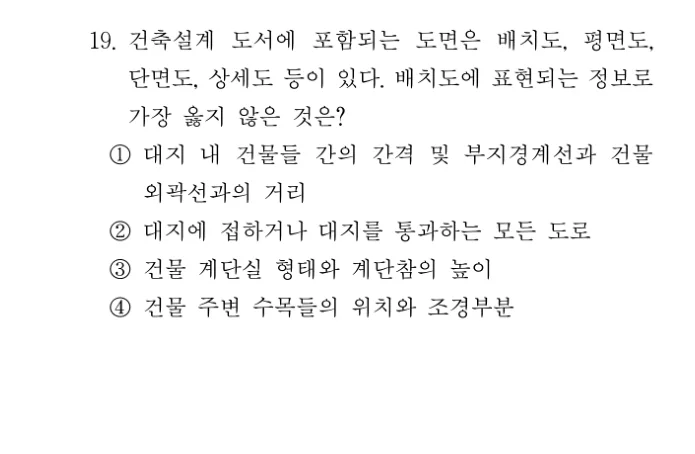 2022 서울시 9급 건축계획 (2월) 19번 실제 문제