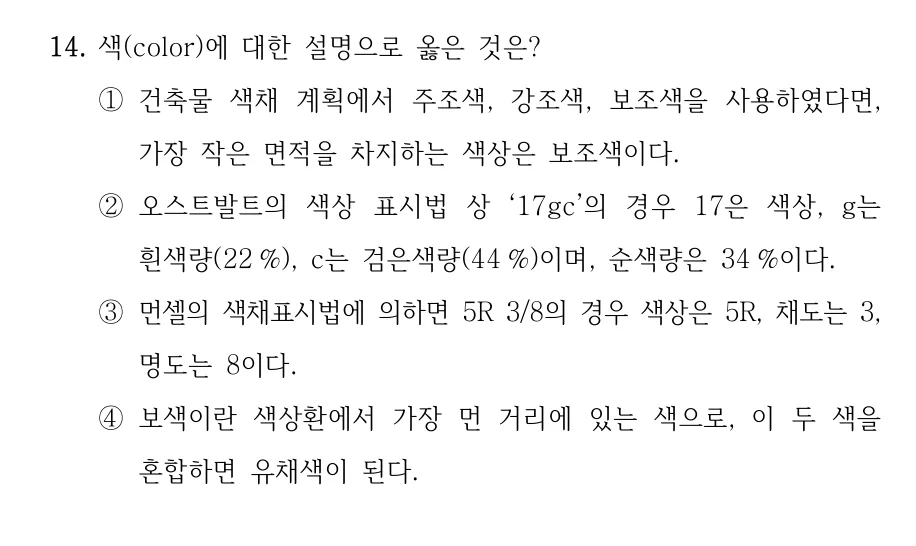 2023 지방직 7급 건축계획학 14번 실제 문제