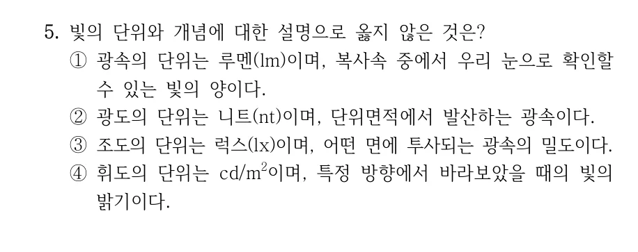 2024 국가직 9급 건축계획 5번 실제 문제