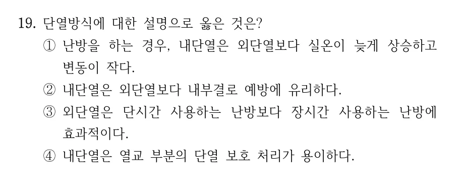 2024 국가직 9급 건축계획 19번 실제 문제